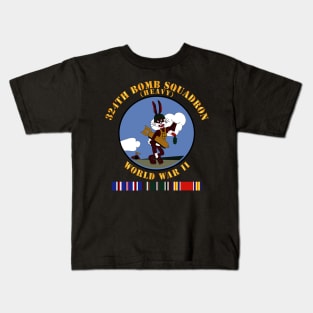 324th Bomb Squadron - WWII w EU SVC Kids T-Shirt